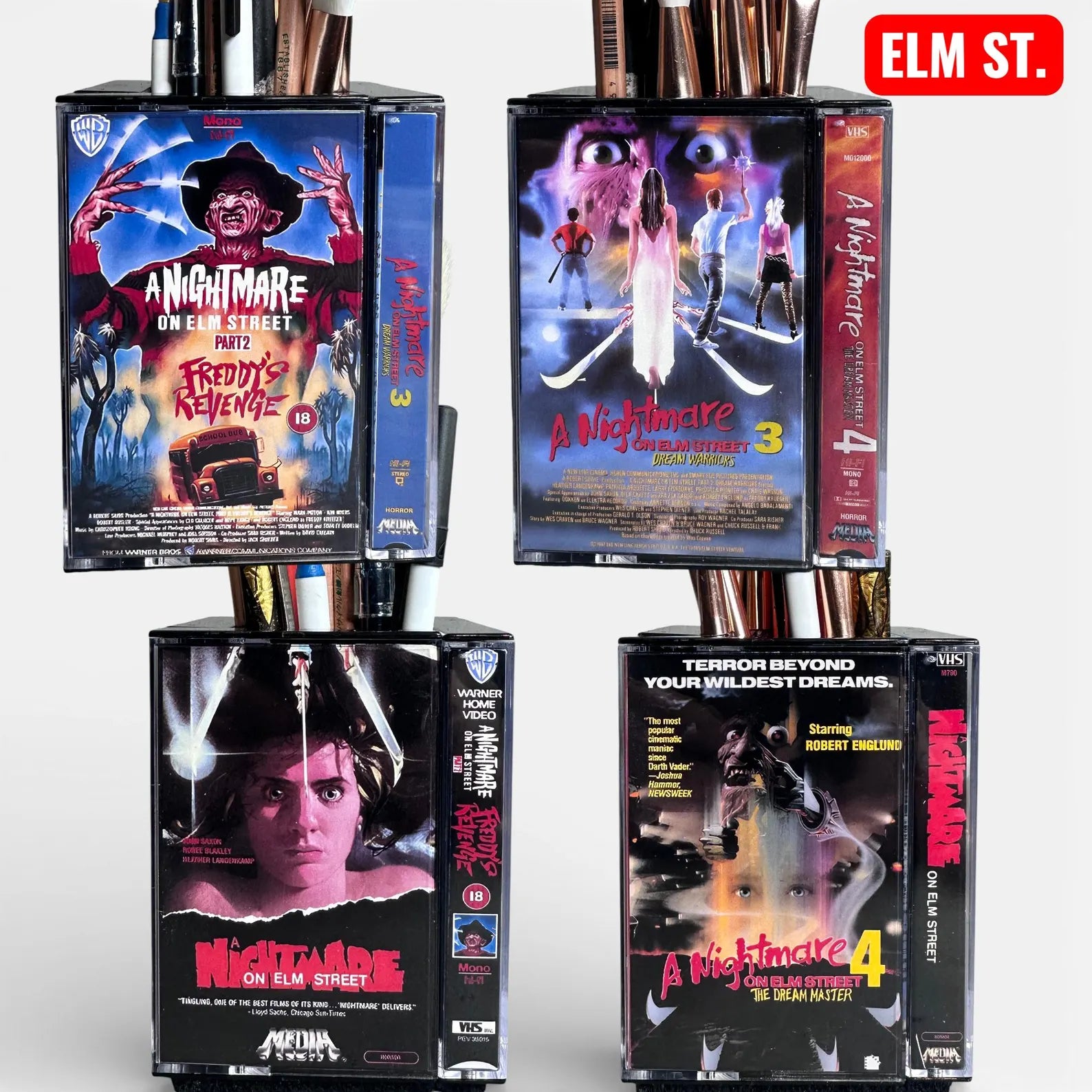 Vintage Horror Movie Desk Organizer